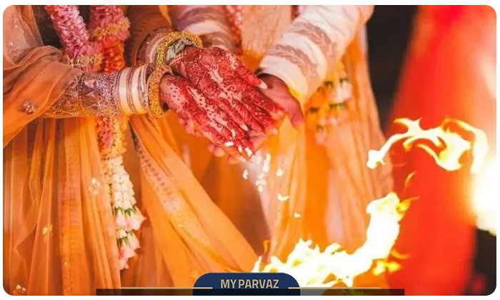 Agni ceremony at an Indian wedding
